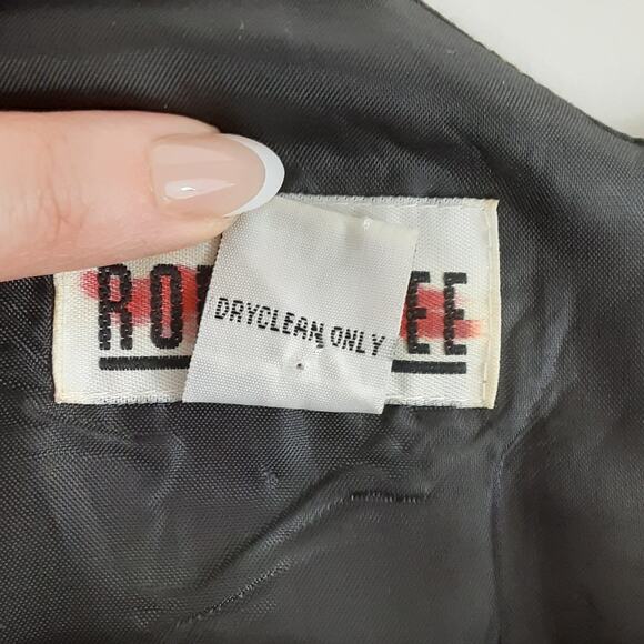 Vintage 80s Satin Sleeveless Blouse 100% Silk Animal Print Womens 12 Mob Wife - Picture 6 of 10